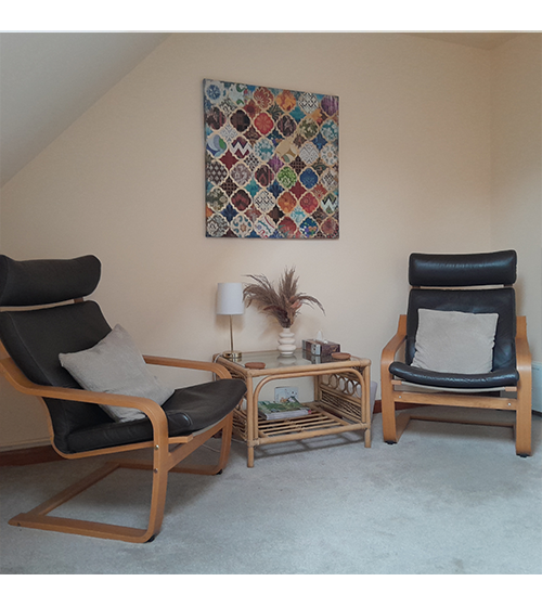 Our Daventry counselling and therapy room